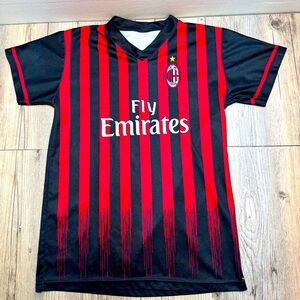 AC MILAN 2016/2017 #9 Lapadula HOME SHIRT FOOTBALL JERSEY SIZE Medium KIDS YOUTH